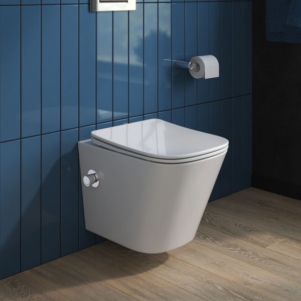 Унитаз подвесной BelBagno Due BB3103CHR-BS/SC с сиденьем Микролифт Унитаз подвесной BelBagno Due BB3103CHR-BS/SC с сиденьем Микролифт