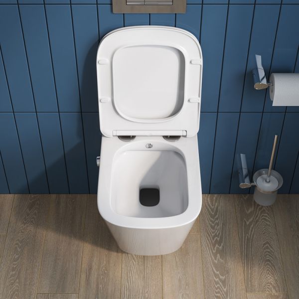 Унитаз подвесной BelBagno Due BB3103CHR-BS/SC с сиденьем Микролифт Унитаз подвесной BelBagno Due BB3103CHR-BS/SC с сиденьем Микролифт