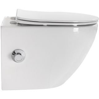 Унитаз подвесной BelBagno Uno BB3105CHR-BS/SC с сиденьем Микролифт Унитаз подвесной BelBagno Uno BB3105CHR-BS/SC с сиденьем Микролифт