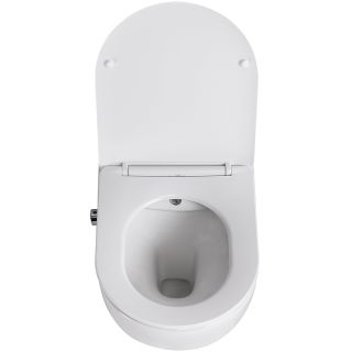 Унитаз подвесной BelBagno Uno BB3105CHR-BS/SC с сиденьем Микролифт Унитаз подвесной BelBagno Uno BB3105CHR-BS/SC с сиденьем Микролифт