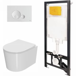 Комплект унитаза с инсталляцией Point Веста 886914GBO1+PN41701 с сиденьем Микролифт Комплект унитаза с инсталляцией Point Веста 886914GBO1+PN41701 с сиденьем Микролифт