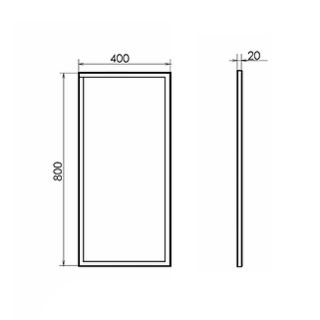 Зеркало Comforty Лима 00-00013799 40 см Белый матовый Зеркало Comforty Лима 00-00013799 40 см Белый матовый