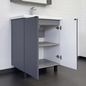 Тумба с раковиной Comforty Лима 00-00013686 70 см Антрацит