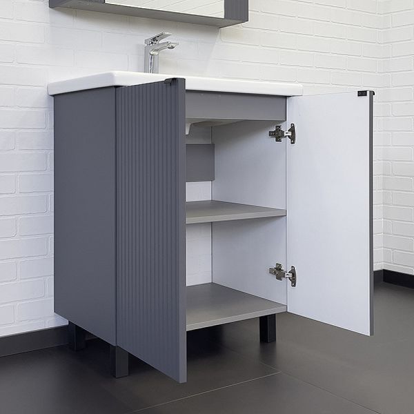 Тумба с раковиной Comforty Лима 00-00013686 70 см Антрацит