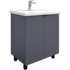 Тумба с раковиной Comforty Лима 00-00013686 70 см Антрацит