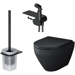 Унитаз подвесной  AM.PM Spirit V2.0 FlashClean FlashClean CK70H1103B черный