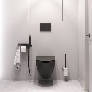 Унитаз подвесной  AM.PM Spirit V2.0 FlashClean FlashClean CK70H1103B черный Унитаз подвесной  AM.PM Spirit V2.0 FlashClean FlashClean CK70H1103B черный