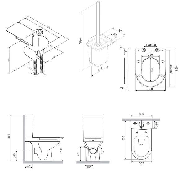 Унитаз напольный AM.PM Spirit V2.0 FlashClean  CK70C1804W белый