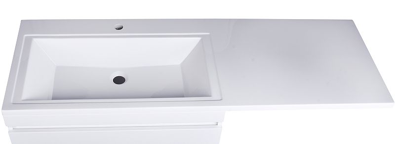 Тумба под раковину Style Line Даллас Люкс Plus 140 L СС-00002385 подвесная белый Тумба под раковину Style Line Даллас Люкс Plus 140 L СС-00002385 подвесная белый