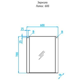 Зеркало Style Line Лотос 60 ЛС-00002299 Сосна лофт Зеркало Style Line Лотос 60 ЛС-00002299 Сосна лофт