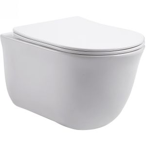 Подвесной унитаз Aquatek Классик AQ1111-00 безободковый с легкосъемным сиденьем Soft Close
