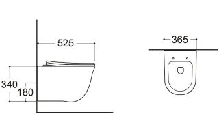 Подвесной унитаз Aquatek Классик AQ1111-00 безободковый с легкосъемным сиденьем Soft Close Подвесной унитаз Aquatek Классик AQ1111-00 безободковый с легкосъемным сиденьем Soft Close