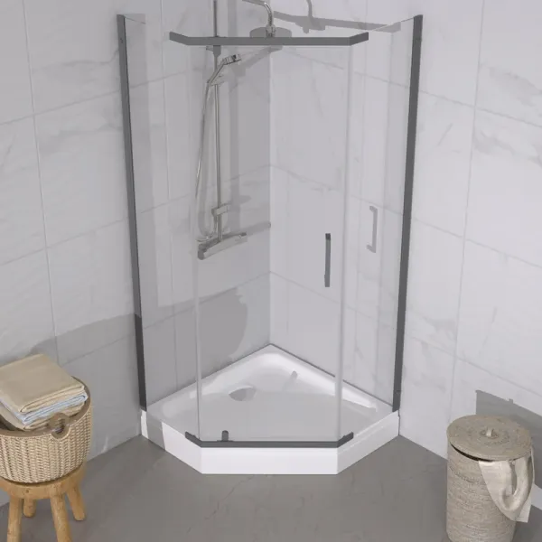 Душевой уголок Triton Дека -Графит Щ0000073925 90x90 см профиль графит стекло прозрачное