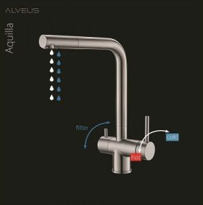 Смеситель для кухни Alveus Aquila G11 Arctic 1139806 Белый