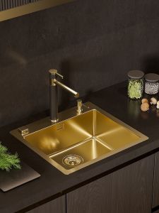 Смеситель для кухни Alveus Zina Monarch Gold 1136509 Черный Золото