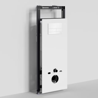 Система инсталляции для унитазов WasserKRAFT Salm 27TLT.010.ME.WH.WH04 с кнопкой смыва