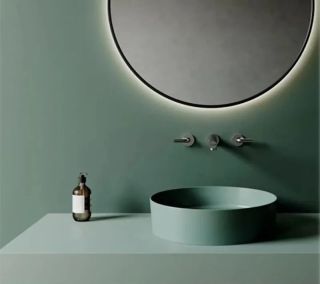 Раковина Creavit Loop LP145-00NY00E-0000 45 см зелёный матовый