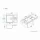 Кухонная мойка Alveus Granital Intermezzo 40 G81 Concrete 680x480x200 1144967 Бетон