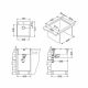 Кухонная мойка Alveus Pure 20 KMB-90 465x525 1103608 Брашированная сталь