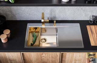 Кухонная мойка Alveus Pure 40L KMB-90 790x525 1103610 Брашированная сталь Кухонная мойка Alveus Pure 40L KMB-90 790x525 1103610 Брашированная сталь