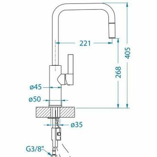 Смеситель для кухни Alveus Romi-P Chr 1132176 Хром Смеситель для кухни Alveus Romi-P Chr 1132176 Хром