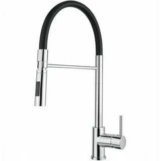 Смеситель для кухни Alveus Lyra-S Chr 1132184 Хром Черный Смеситель для кухни Alveus Lyra-S Chr 1132184 Хром Черный