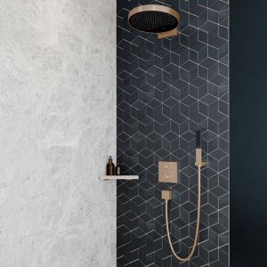 Металлическая полка Hansgrohe AddStoris 41741140 угловая Шлифованная бронза