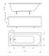 Ванна акриловая Акватек Лугано Lifestyle 160x70 LUG160-0000001