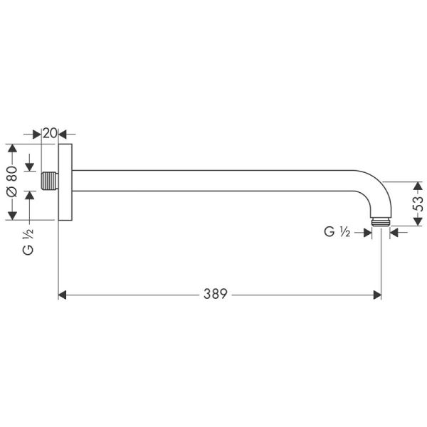 Душевая система Hansgrohe Croma 27961670