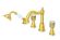 Смеситель на борт ванны Boheme 4отв. ROYAL CRISTAL, бронза