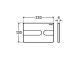 Клавиша смыва Viega Visign for Style 23 773175 насыщенный чёрный