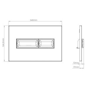 Кнопка смыва Vincea VFP-732MB черный
