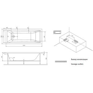 Акриловая ванна Am.Pm Gem W93A-150-070W-A 150х70