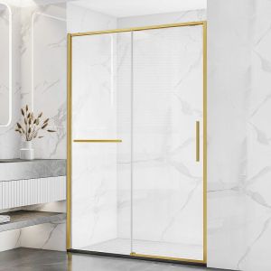 Душевая дверь в нишу Vincea Slim Soft VDS-1SS120CLG 120 см брашированное золото