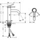 Смеситель для раковины Hansgrohe Tecturis S 73311000 Хром