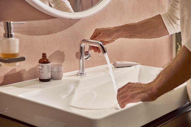 Смеситель для раковины Hansgrohe Tecturis S 73320000 Хром
