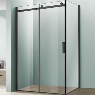 Душевой уголок Vincea Como 120x100 VSR-1C1012CLB профиль Черный стекло прозрачное Душевой уголок Vincea Como 120x100 VSR-1C1012CLB профиль Черный стекло прозрачное
