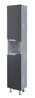 Пенал Stella Polar Абигель 35см серый/цемент SP-00001036