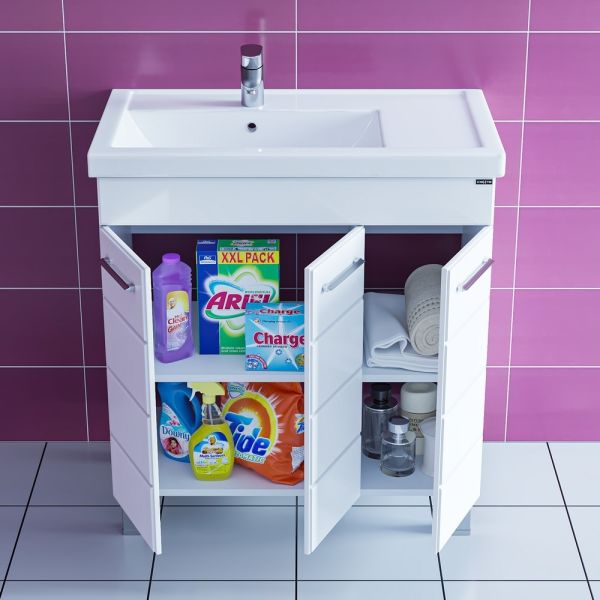 Напольная тумба под раковину Санта Омега 207051 80 см белый