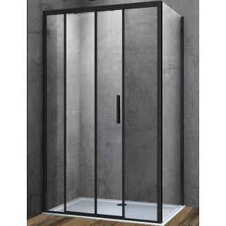 Душевой уголок Vincea Soft 110x90 VSR-3SO9011CLB профиль Черный стекло прозрачное Душевой уголок Vincea Soft 110x90 VSR-3SO9011CLB профиль Черный стекло прозрачное