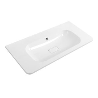 Раковина из искусственного мрамора 100 см CEZARES CZR-1000/480-LV-MR-NV-W0 без отверстия под смеситель