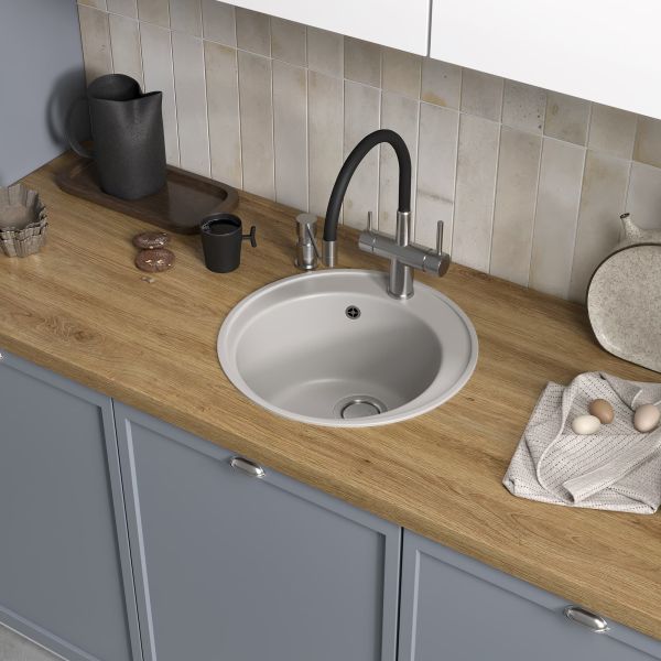 Мойка кухонная Reflexion Arena 48-GR RF0148GR серый