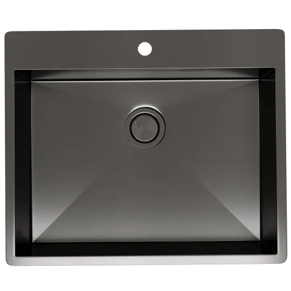 Мойка кухонная Reflexion Iseo 60-BL RX2260BL оружейная сталь