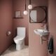 Унитаз-компакт Serel Friendly 6716SL сиденье Silent Close белый