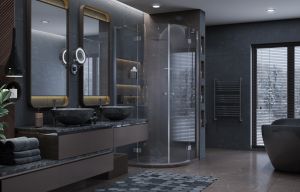 Душевой уголок Ambassador Diamond 12011101 90x90см хром/прозрачное