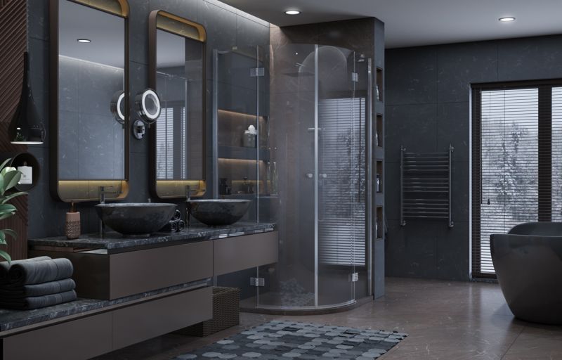 Душевой уголок Ambassador Diamond 12011101 90x90см хром/прозрачное