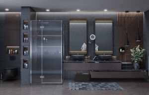 Душевой уголок Ambassador Diamond 12011103L 100x100см левый хром/прозрачное