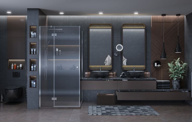 Душевой уголок Ambassador Diamond 12011104L 120x80см левый хром/прозрачное