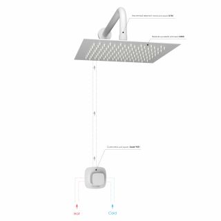 Душевой комплект WasserKRAFT Saale A9551.146.254 белый матовый
