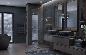 Душевой уголок Ambassador Diamond 12011108L 120x90см левый хром/прозрачное